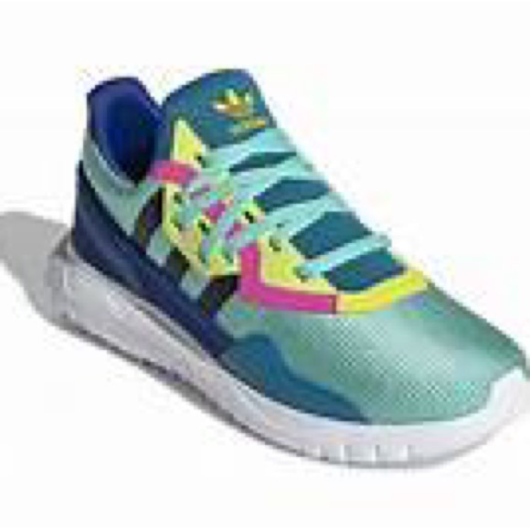 BNIB Adidas Originals Flex J Acid Mint Sneakers - Picture 3 of 8